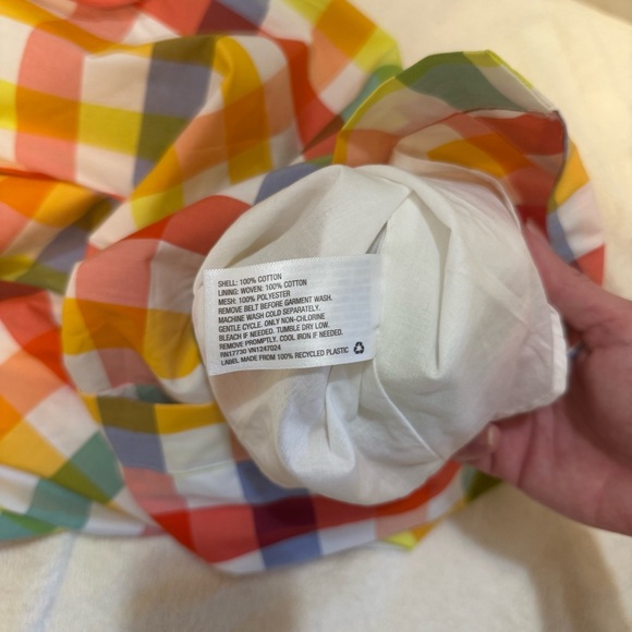 Christopher John Rogers Multi-Colored Midi Dress With Pockets Size 4 - Picture 3 of 12